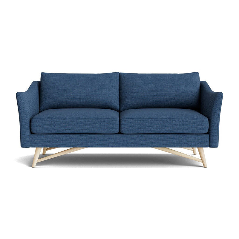 Gio Sofa in Natural Latex - Recycled Polyester Sofa Medley Maple Alpine French Blue 72" Sofa