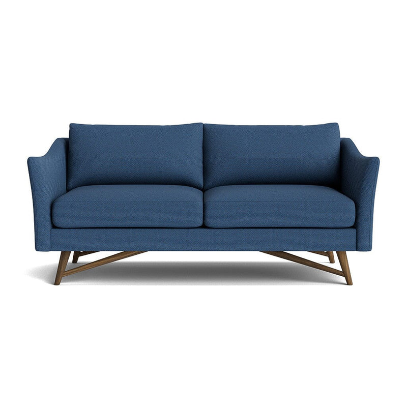 Gio Sofa in Natural Latex - Recycled Polyester Sofa Medley Walnut Alpine French Blue 72" Sofa