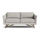 Gio Sofa in Natural Latex - Recycled Polyester Sofa Medley Walnut Alpine Haze 72" Sofa