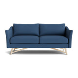 Gio Sofa in Natural Latex - Recycled Polyester Sofa Medley White Oak Alpine French Blue 72" Sofa