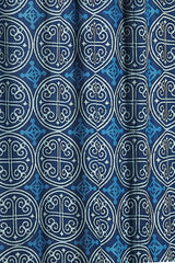 Greece Indigo Midweight Curtain Panel Curtains Ichcha 