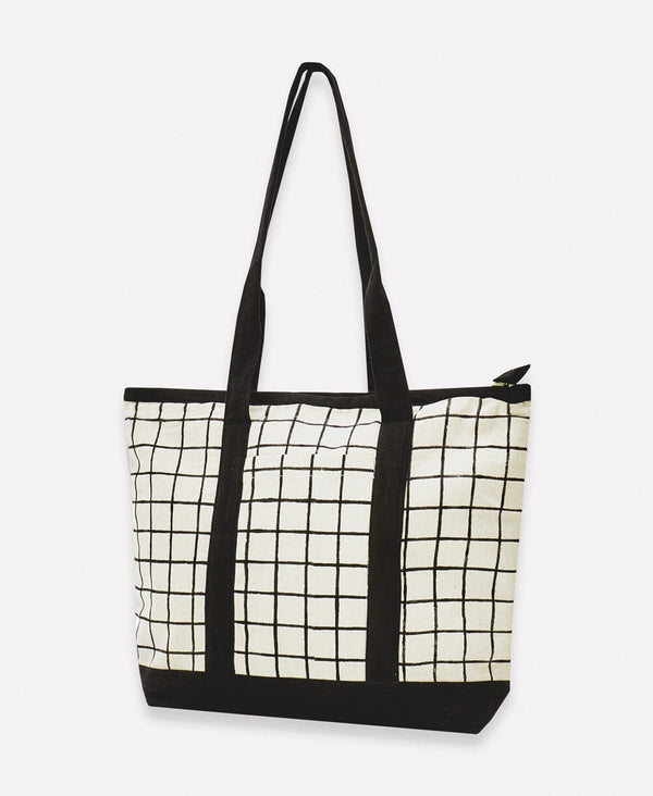 Grid Mini Tote Bag Tote Anchal 