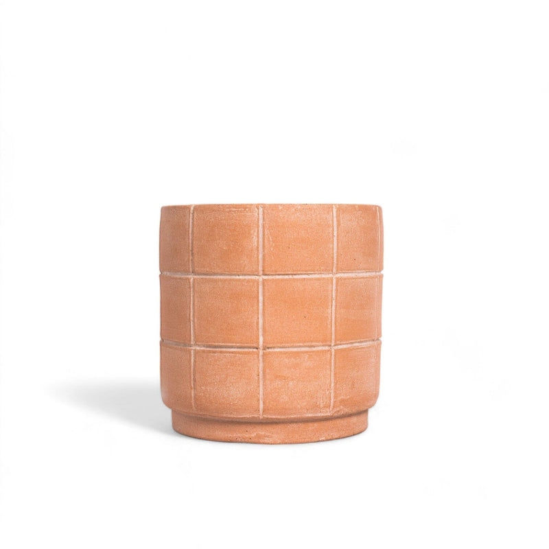 Grid Terracotta Planter Planters MESO Goods Large 