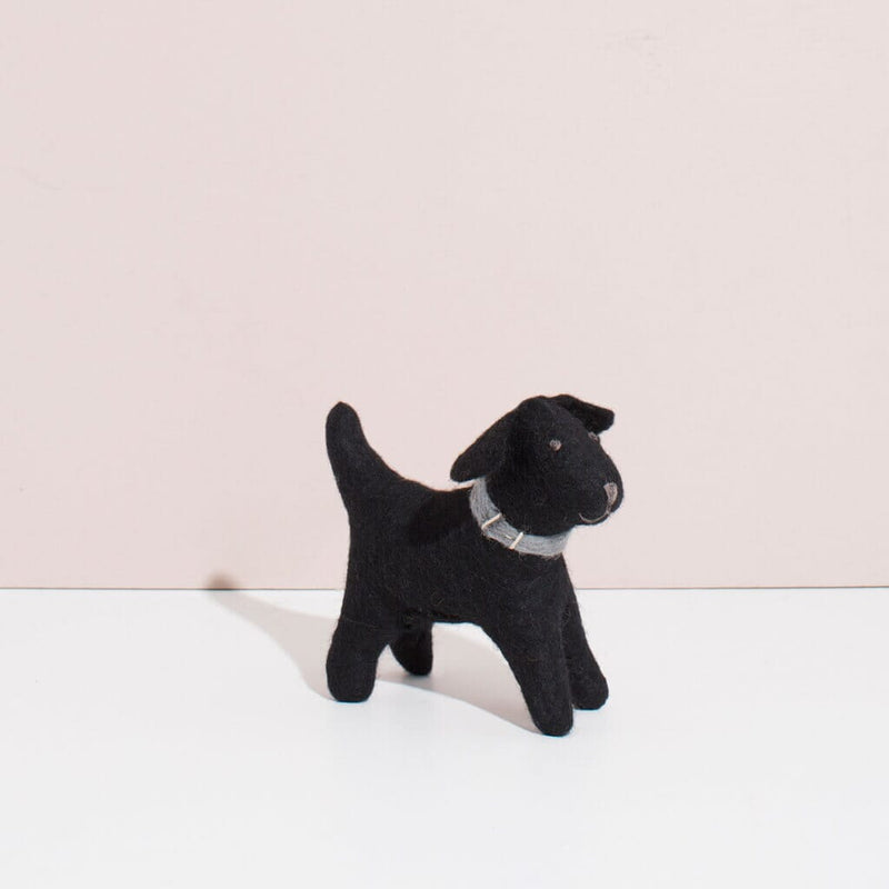 Hand Felted Black Labrador Toys Mulxiply 