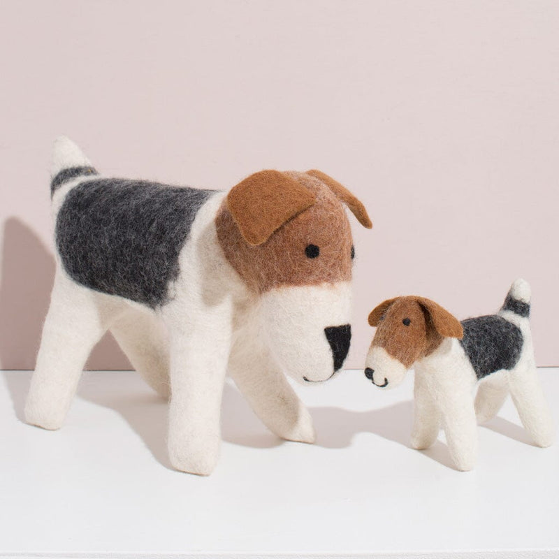 Hand Felted Terrier Toys Mulxiply Set of 2 