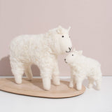 Hand Felted White Sheep Toys Mulxiply 