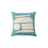 Henri Stacked Wool Throw Pillow Cover Throw Pillows Leah Singh Sky 