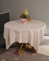 Hudson Grid Tablecloth