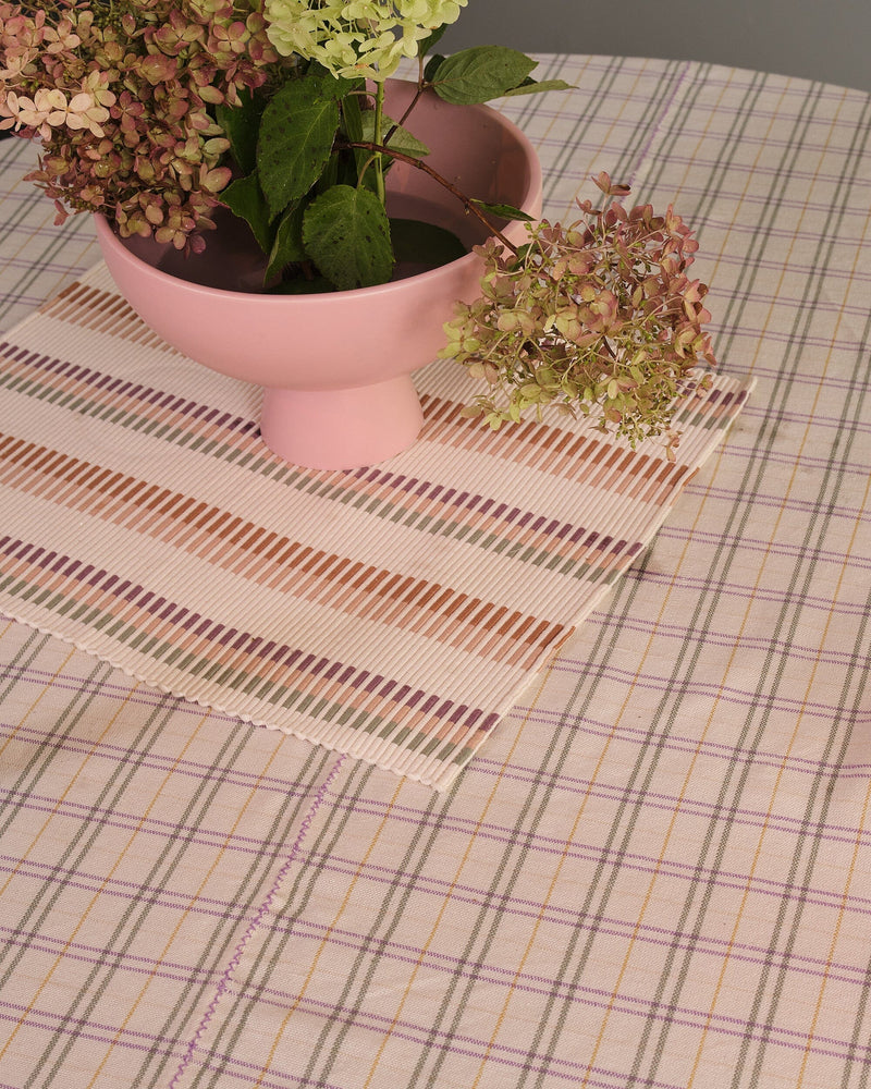 Hudson Grid Tablecloth