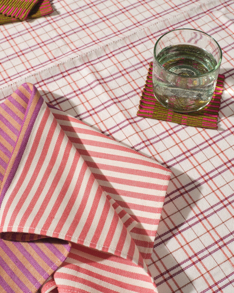 Hudson Grid Tablecloth