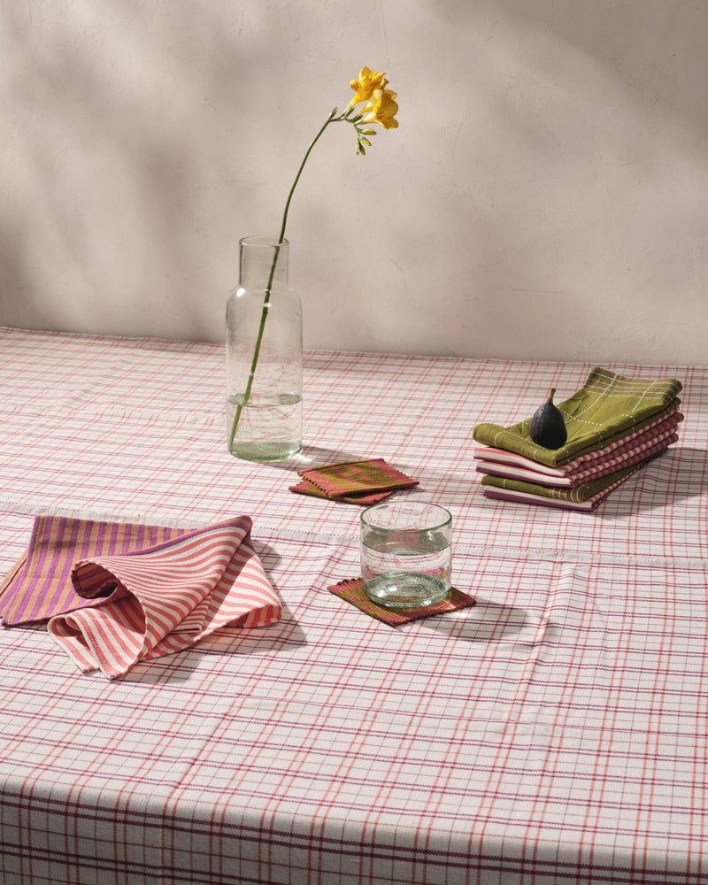 Hudson Grid Tablecloth