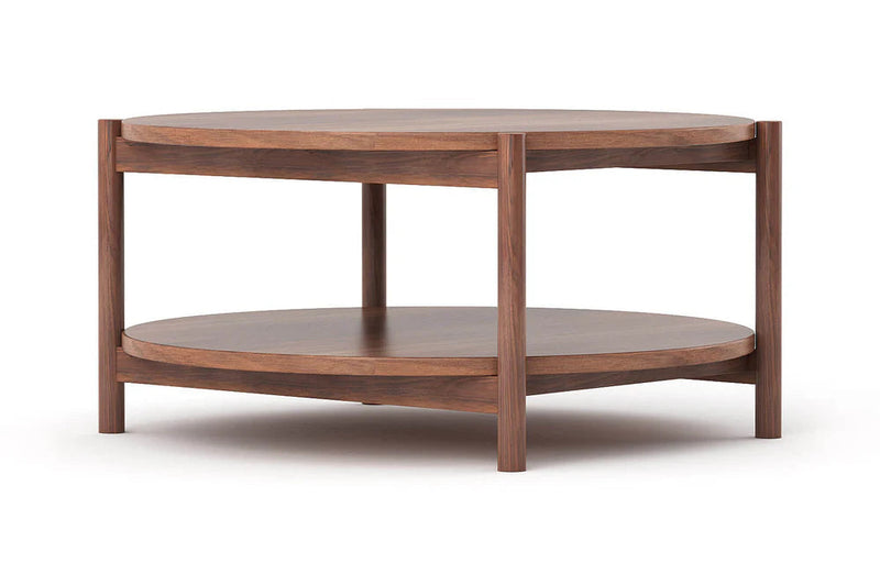 Iris Round Coffee Table Coffee Tables Medley Walnut 