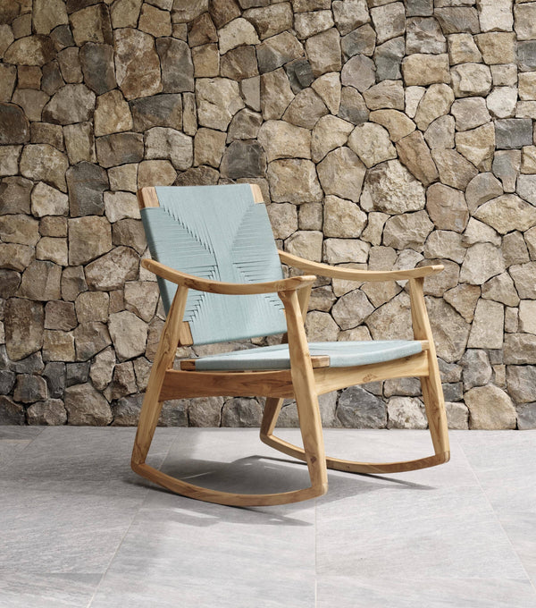 Izapa Rocking Chair - Natural Teak