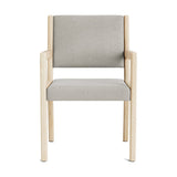 Jasmi Dining Arm Chair in Natural Latex - Cotton Dining Chairs Medley Maple Meadow Dove 