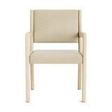 Jasmi Dining Arm Chair in Natural Latex - Cotton Dining Chairs Medley Maple Meadow Pebble 