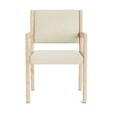 Jasmi Dining Arm Chair in Natural Latex - Cotton Dining Chairs Medley White Oak Meadow Natural 