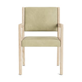 Jasmi Dining Arm Chair in Natural Latex - Leather Dining Chairs Medley 