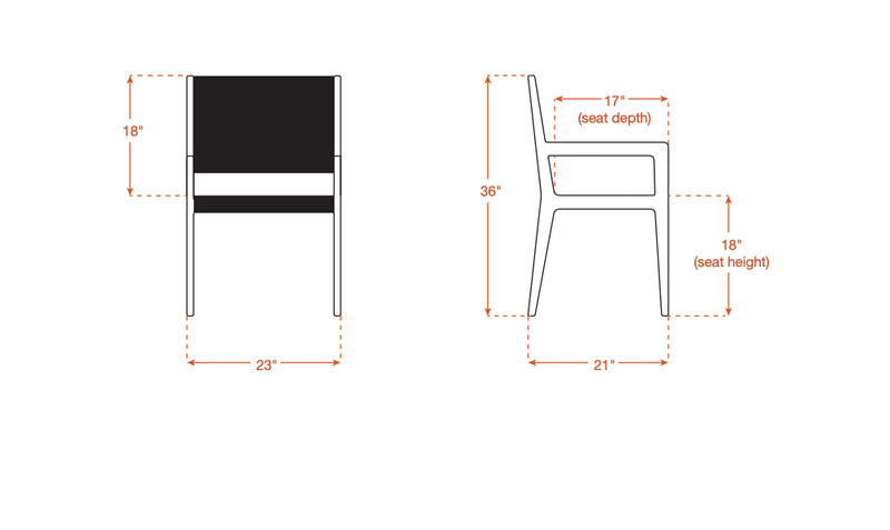 Jasmi Dining Arm Chair in Natural Latex - Leather Dining Chairs Medley 