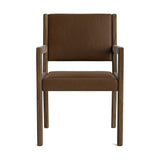 Jasmi Dining Arm Chair in Natural Latex - Leather Dining Chairs Medley 