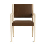 Jasmi Dining Arm Chair in Natural Latex - Leather Dining Chairs Medley Maple Bodie Chestnut 