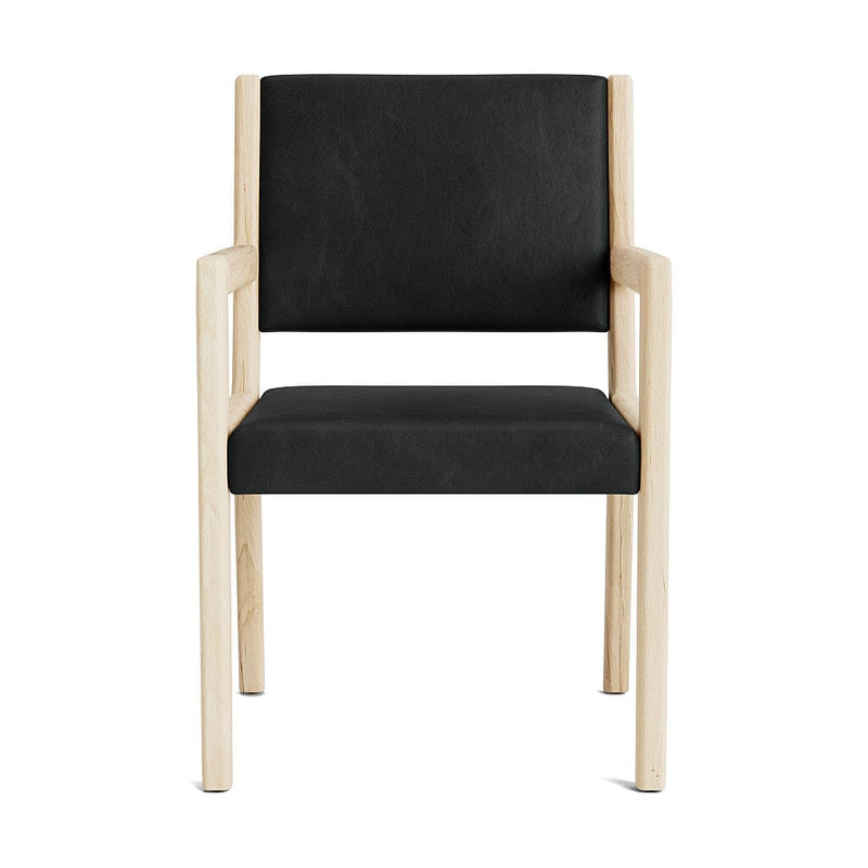 Jasmi Dining Arm Chair in Natural Latex - Leather Dining Chairs Medley Maple Bodie Wolf 