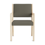 Jasmi Dining Arm Chair in Natural Latex - Leather Dining Chairs Medley Maple Tomo Granite 