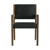 Jasmi Dining Arm Chair in Natural Latex - Leather Dining Chairs Medley Walnut Bodie Wolf 