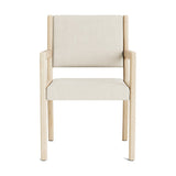 Jasmi Dining Arm Chair in Natural Latex - Linen Dining Chairs Medley Maple Juneberry Jasmine 