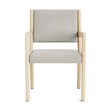 Jasmi Dining Arm Chair in Natural Latex - Linen Dining Chairs Medley Maple Stonecrop Natural 