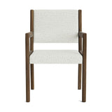 Jasmi Dining Arm Chair in Natural Latex - Recycled Polyester Dining Chairs Medley Walnut Alpine Haze 