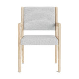 Jasmi Dining Arm Chair in Natural Latex - Recycled Polyester Dining Chairs Medley White Oak Alpine Dove 