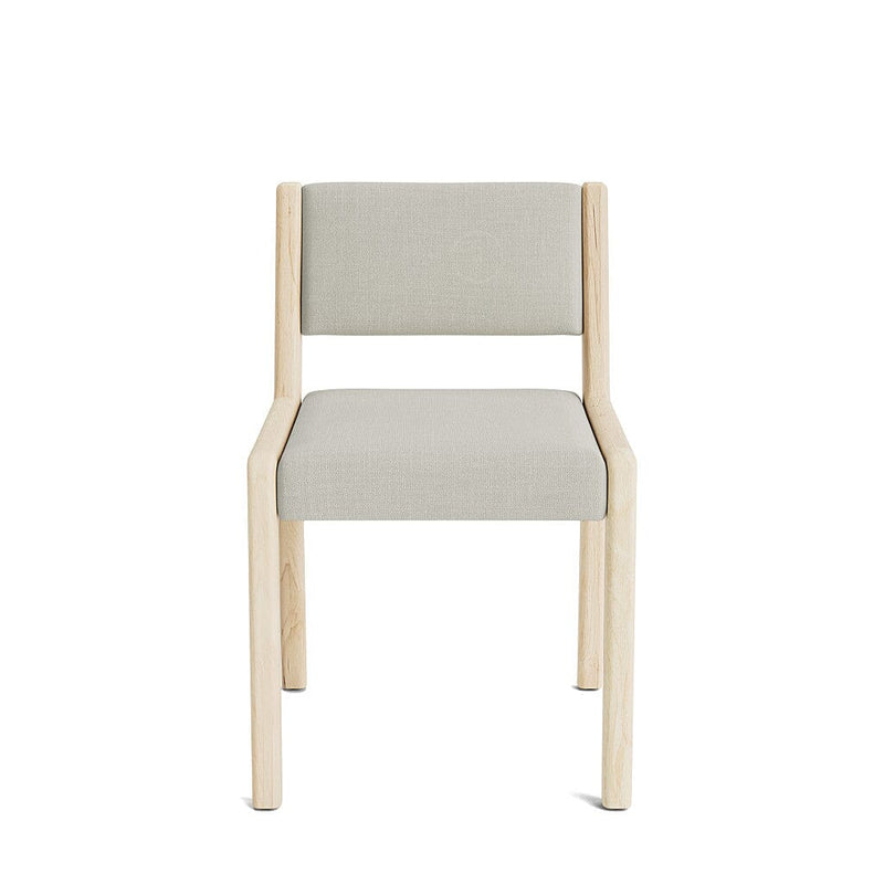 Jasmi Dining Chair in Natural Latex - Cotton Dining Chairs Medley Maple Larkspur Hemp Short Back