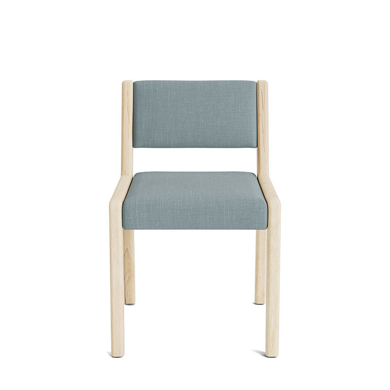 Jasmi Dining Chair in Natural Latex - Cotton Dining Chairs Medley Maple Larkspur Steel Short Back