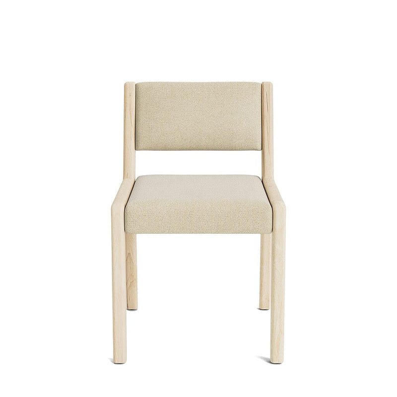 Jasmi Dining Chair in Natural Latex - Cotton Dining Chairs Medley Maple Meadow Dove Short Back