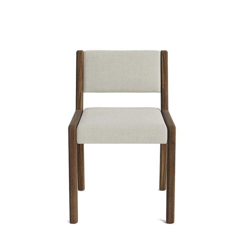 Jasmi Dining Chair in Natural Latex - Cotton Dining Chairs Medley Walnut Larkspur Hemp Short Back