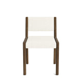 Jasmi Dining Chair in Natural Latex - Cotton Dining Chairs Medley Walnut Larkspur Pearl Short Back