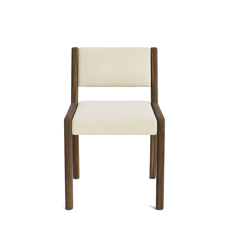 Jasmi Dining Chair in Natural Latex - Cotton Dining Chairs Medley Walnut Meadow Natural Short Back