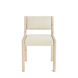 Jasmi Dining Chair in Natural Latex - Cotton Dining Chairs Medley White Oak Meadow Natural Short Back