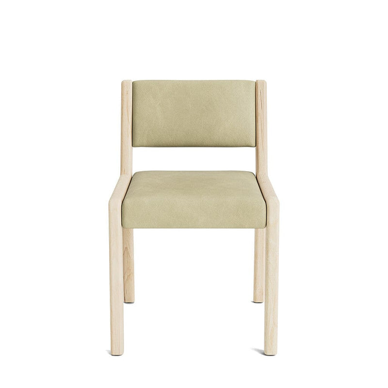 Jasmi Dining Chair in Natural Latex - Leather Dining Chairs Medley Maple Bodie Linen Short Back