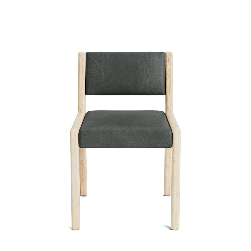 Jasmi Dining Chair in Natural Latex - Leather Dining Chairs Medley Maple Bodie Pewter Short Back