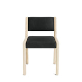 Jasmi Dining Chair in Natural Latex - Leather Dining Chairs Medley Maple Bodie Wolf Short Back