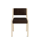 Jasmi Dining Chair in Natural Latex - Leather Dining Chairs Medley Maple Palomar Molasses Short Back