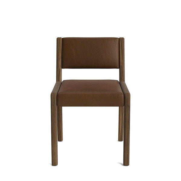 Jasmi Dining Chair in Natural Latex - Leather Dining Chairs Medley Walnut Bodie Chestnut Short Back