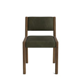 Jasmi Dining Chair in Natural Latex - Leather Dining Chairs Medley Walnut Bodie Moss Short Back