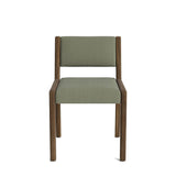 Jasmi Dining Chair in Natural Latex - Linen Dining Chairs Medley Walnut Juneberry Caribou Short Back