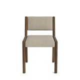 Jasmi Dining Chair in Natural Latex - Linen Dining Chairs Medley Walnut Juneberry Pebble Short Back