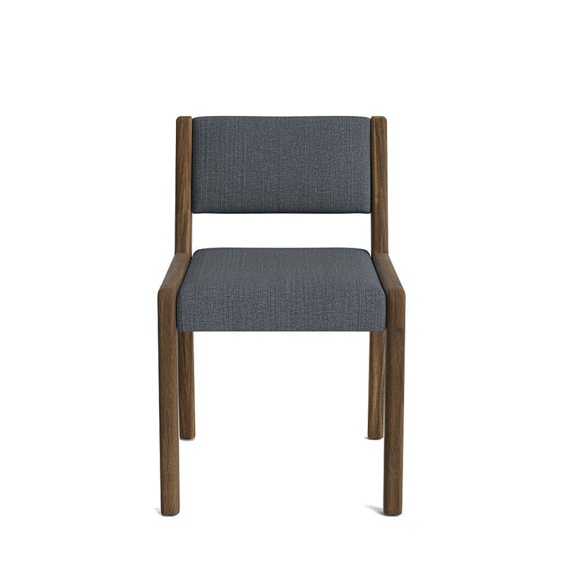 Jasmi Dining Chair in Natural Latex - Linen Dining Chairs Medley Walnut Juneberry Peppercorn Short Back