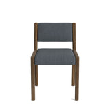 Jasmi Dining Chair in Natural Latex - Linen Dining Chairs Medley Walnut Juneberry Tarragon Short Back