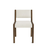 Jasmi Dining Chair in Natural Latex - Linen Dining Chairs Medley Walnut Stonecrop Oyster Short Back