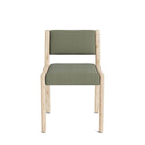 Jasmi Dining Chair in Natural Latex - Linen Dining Chairs Medley White Oak Juneberry Caribou Short Back